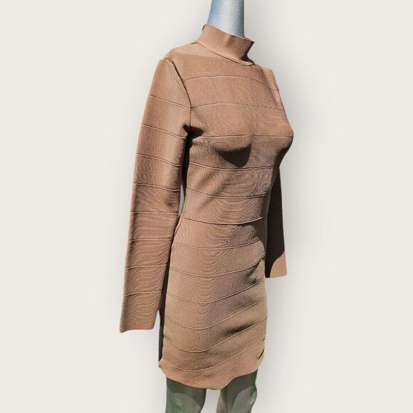 Aritzia Babaton Bandage Erickson Brown Tan Dress - Picture 13 of 15
